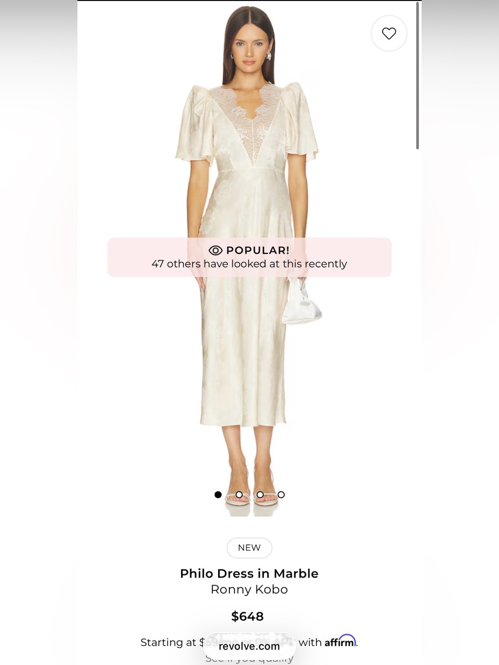 Ronny Kobo Philo dress in marble